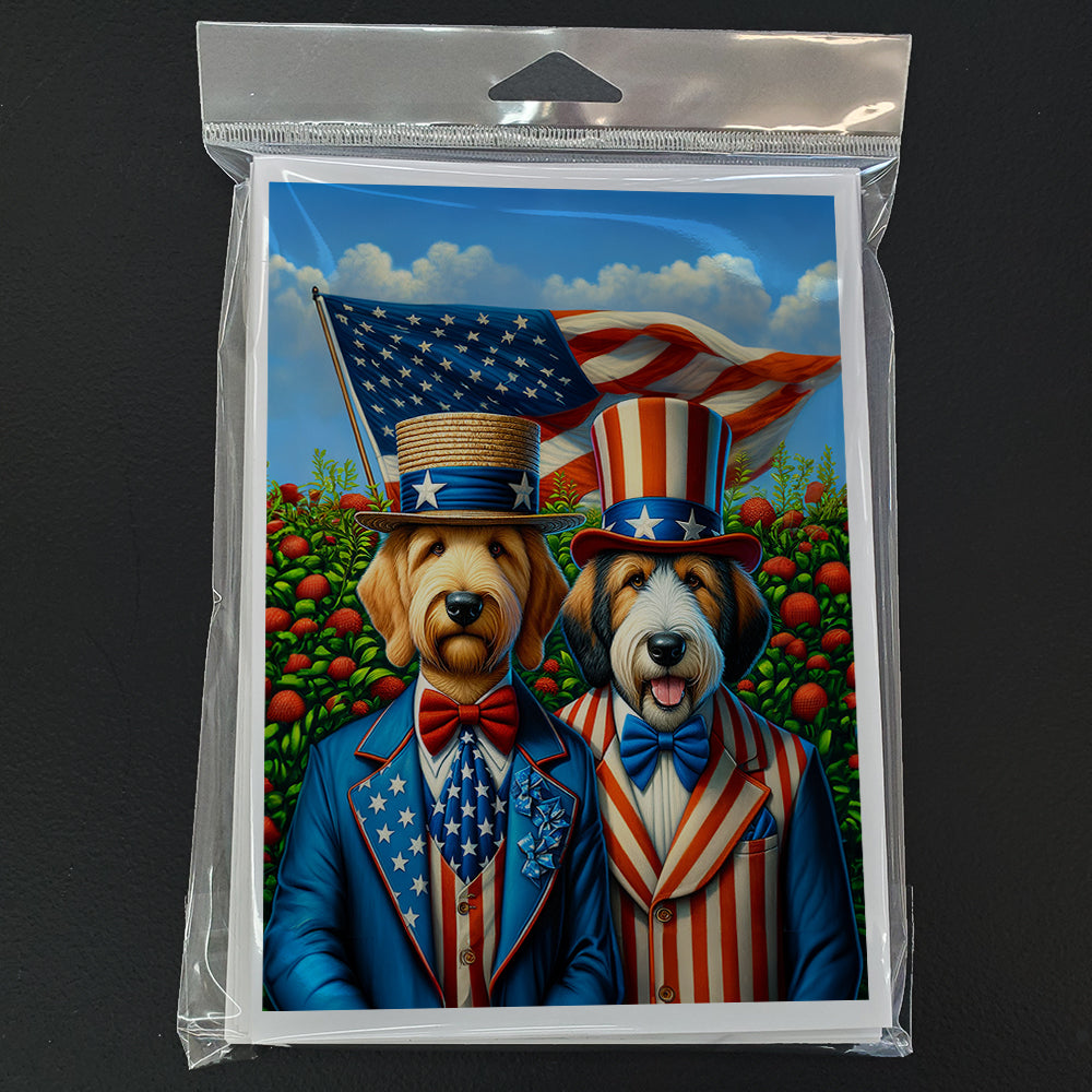 All American Otterhound Greeting Cards Pack of 8