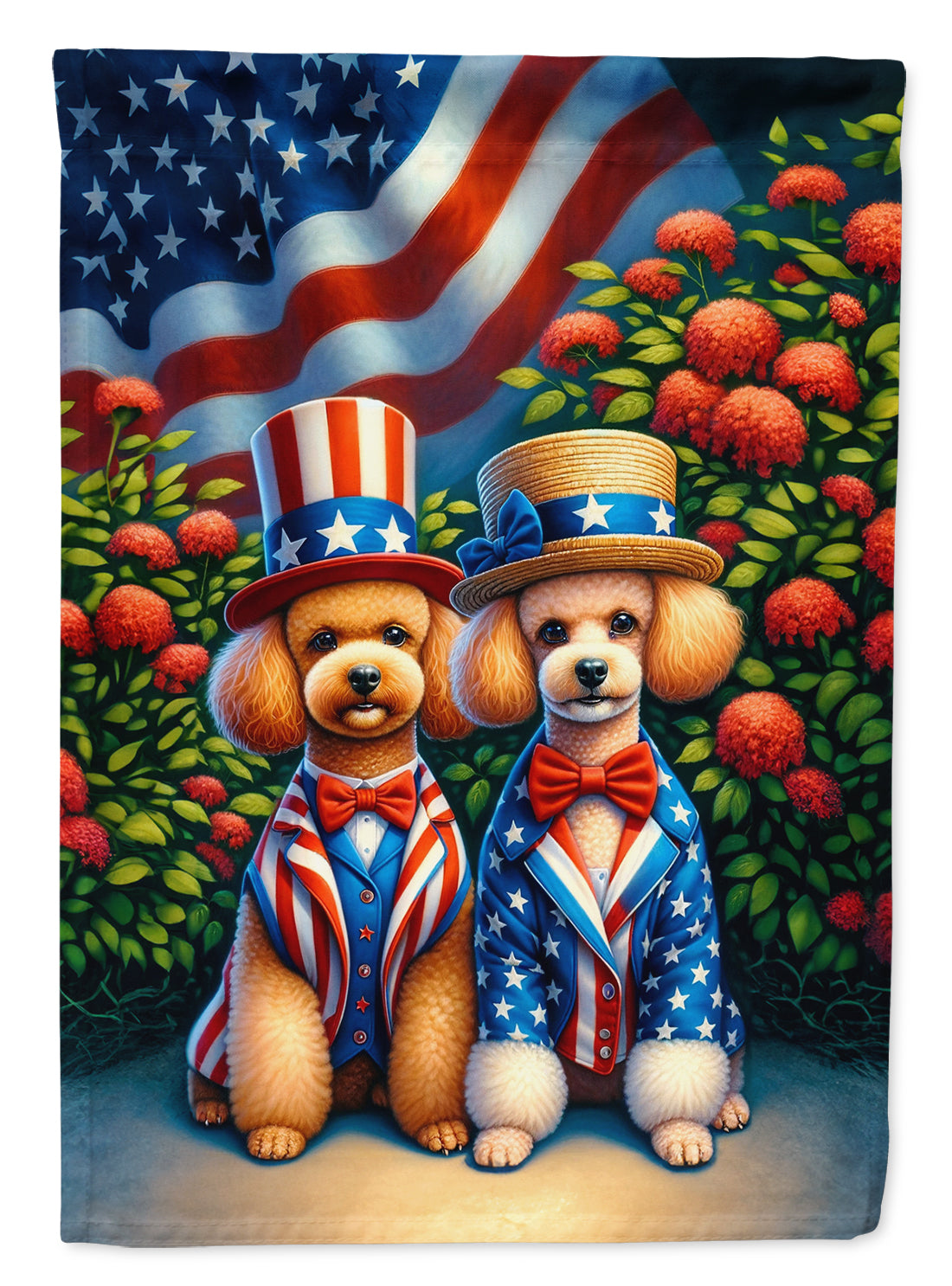 Buy this All American Poodle Garden Flag