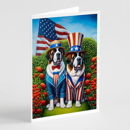 Buy this All American Saint Bernard Greeting Cards Pack of 8