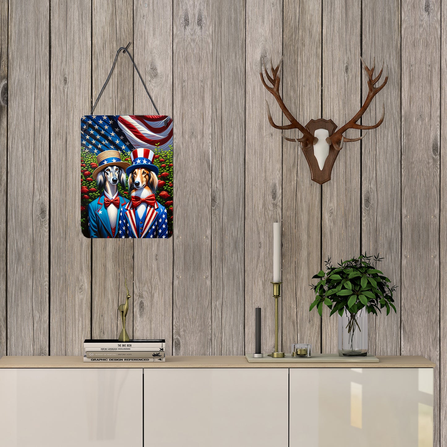 All American Saluki Wall or Door Hanging Prints