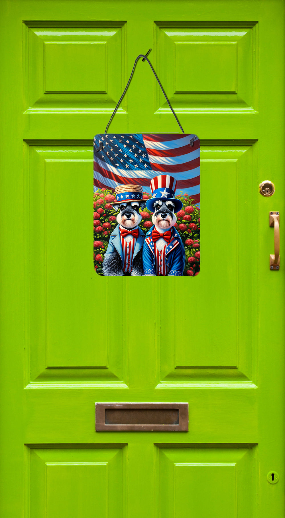 All American Schnauzer Wall or Door Hanging Prints