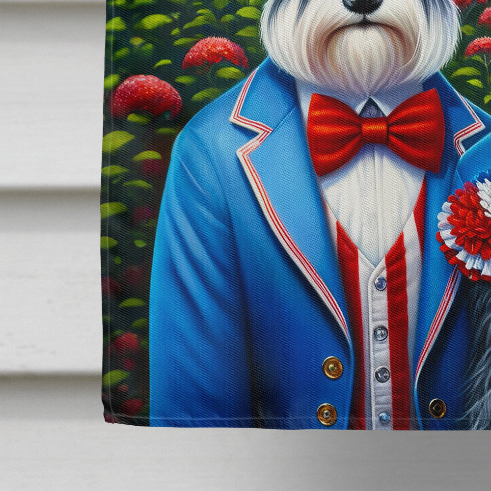 All American Schnauzer House Flag