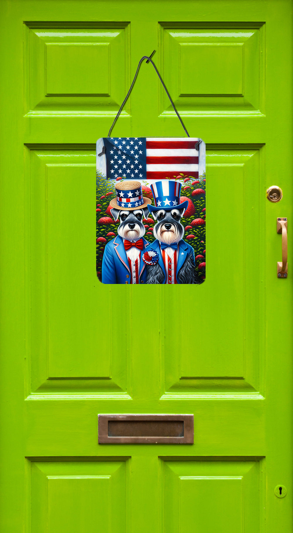 All American Schnauzer Wall or Door Hanging Prints