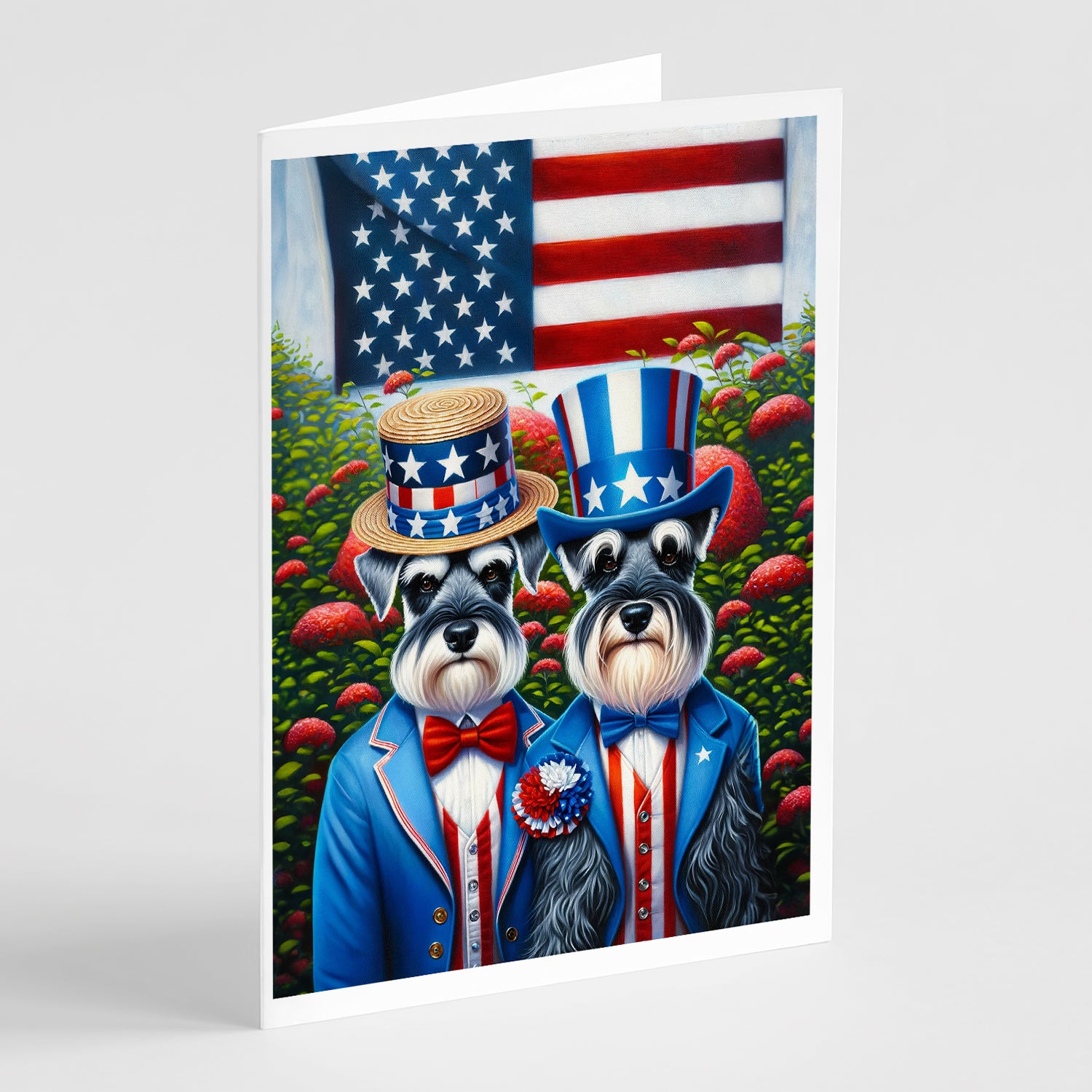 Buy this All American Schnauzer Greeting Cards Pack of 8