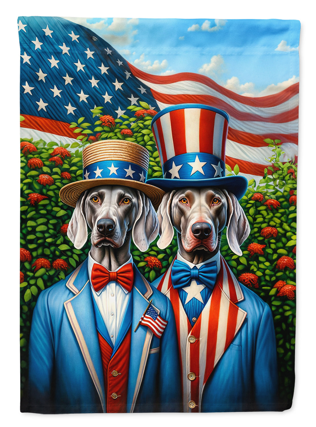 Buy this All American Weimaraner Garden Flag