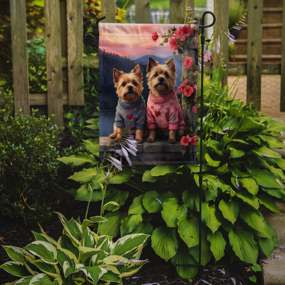 Cairn Terrier Two Hearts Garden Flag