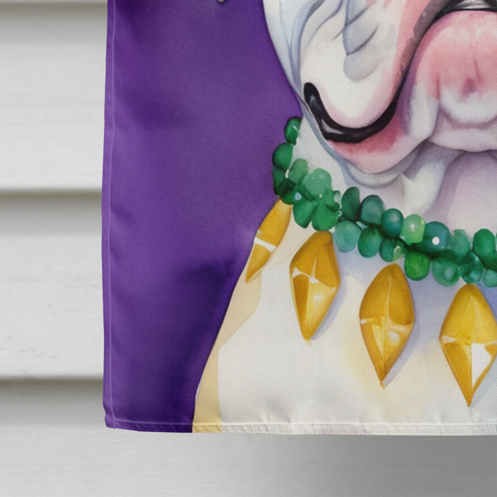 American Bulldog King of Mardi Gras House Flag