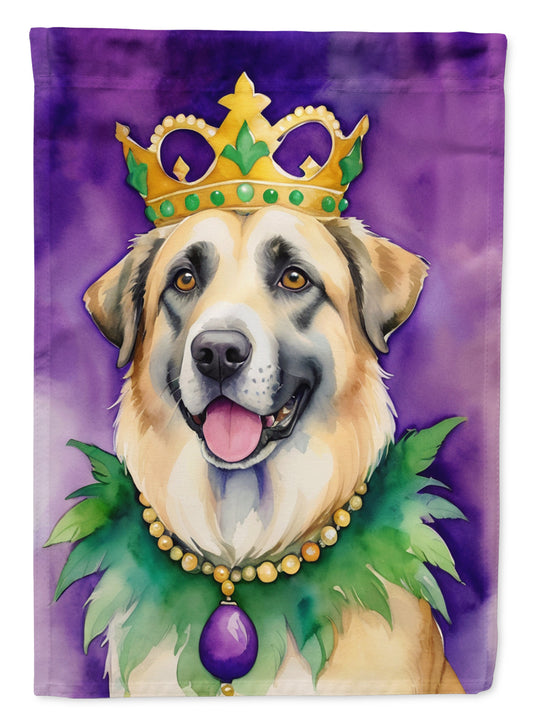 Buy this Anatolian Shepherd Dog King of Mardi Gras Garden Flag