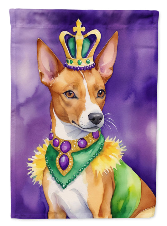 Buy this Basenji King of Mardi Gras House Flag