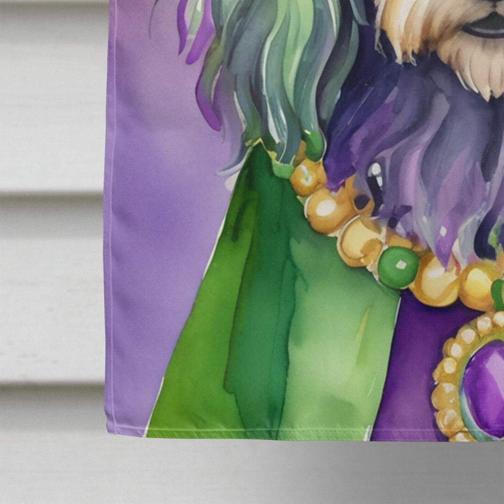 Bergamasco Sheepdog King of Mardi Gras House Flag