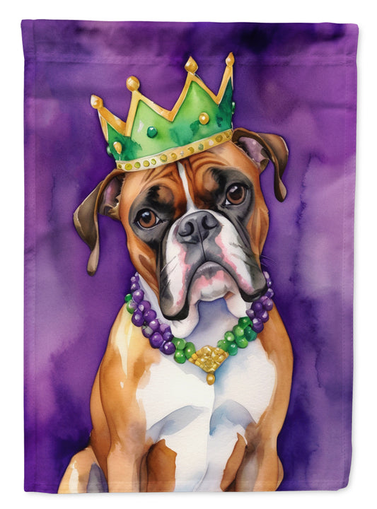 Buy this Boxer King of Mardi Gras Garden Flag