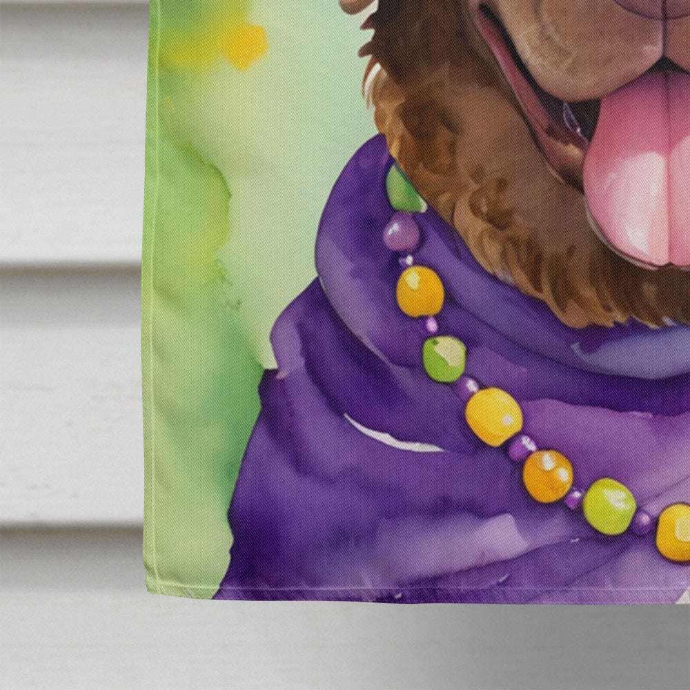 Chesapeake Bay Retriever King of Mardi Gras House Flag