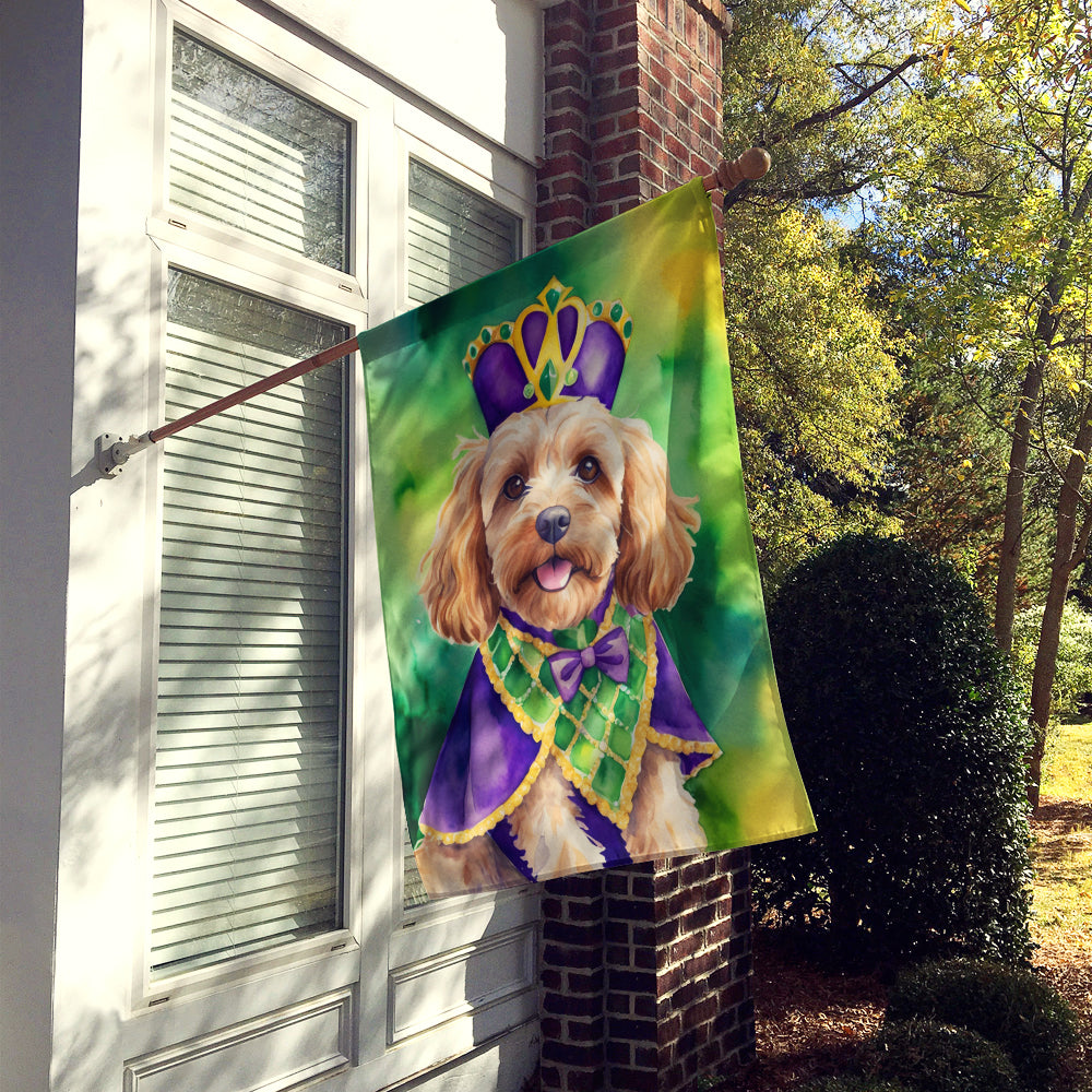 Cockapoo King of Mardi Gras House Flag