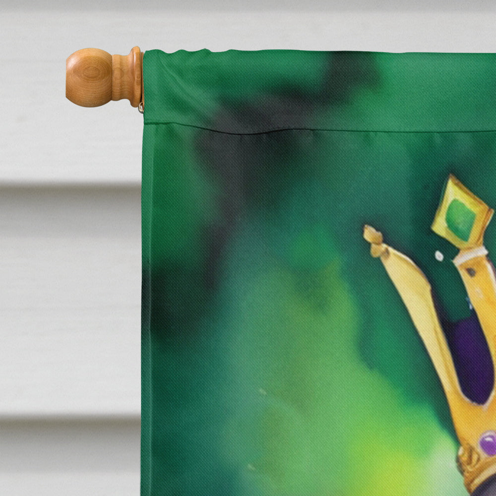 Cocker Spaniel King of Mardi Gras House Flag