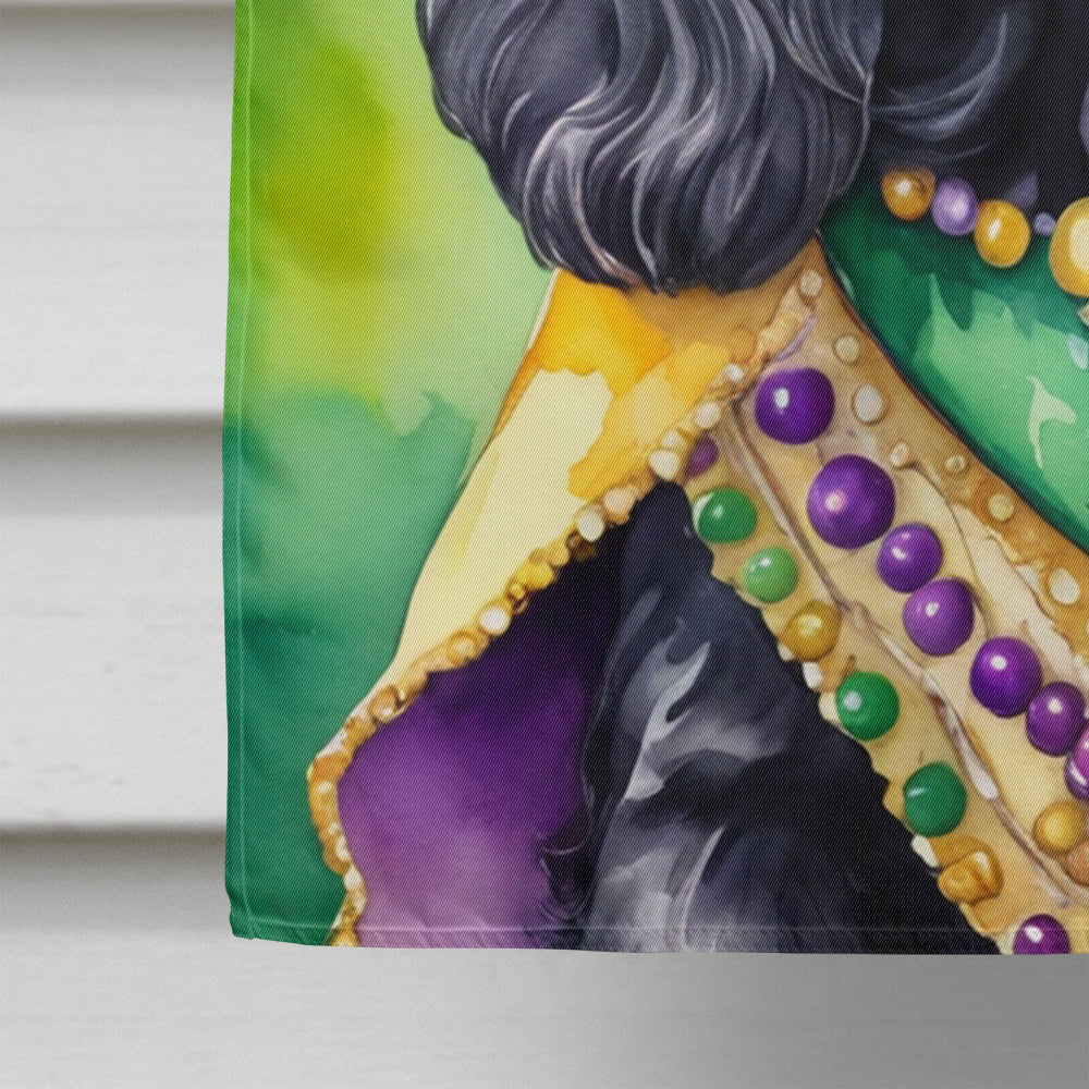 Cocker Spaniel King of Mardi Gras House Flag