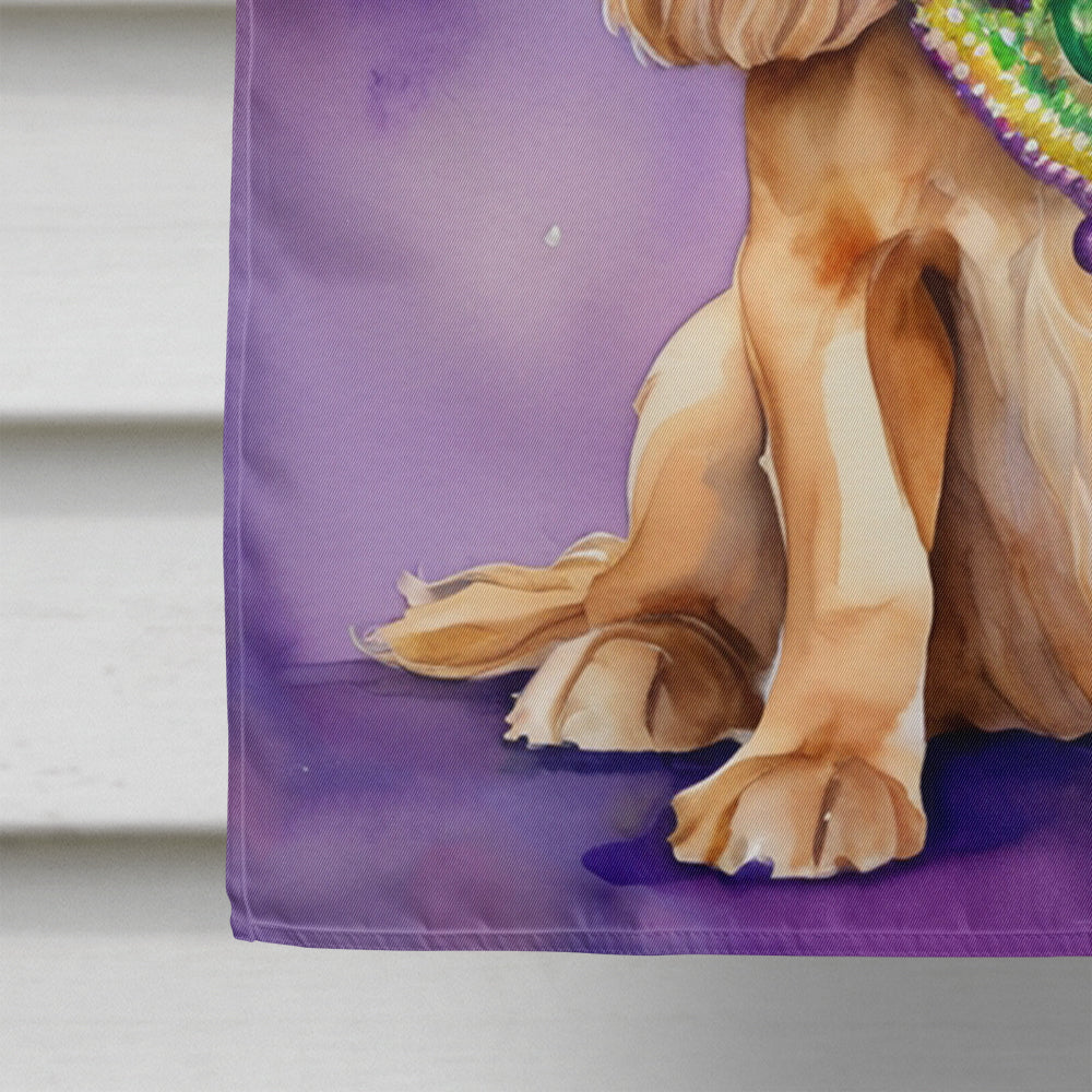 Cocker Spaniel King of Mardi Gras House Flag