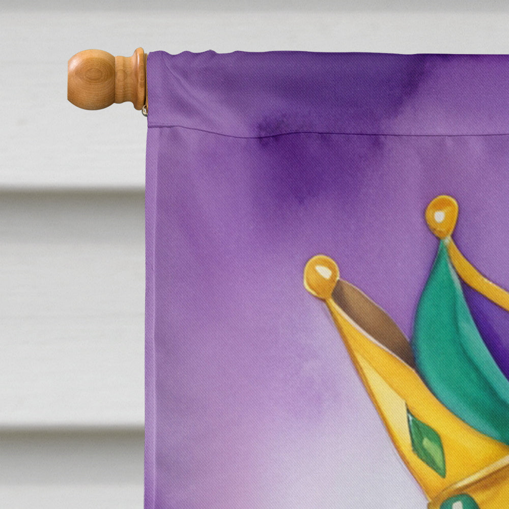 English Springer Spaniel King of Mardi Gras House Flag