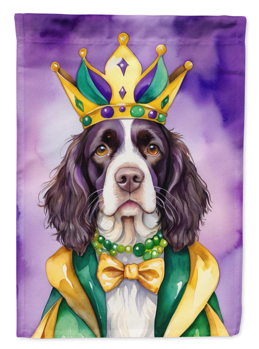 Buy this English Springer Spaniel King of Mardi Gras Garden Flag