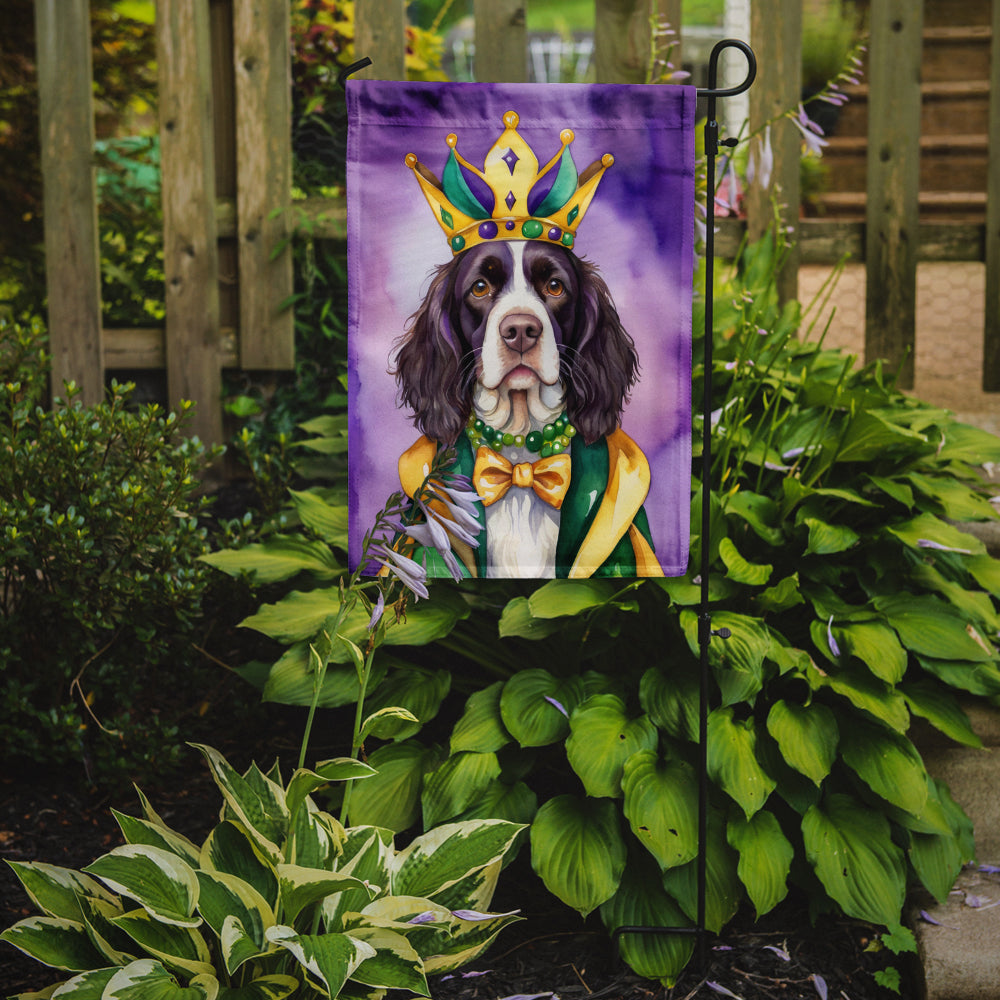 English Springer Spaniel King of Mardi Gras Garden Flag