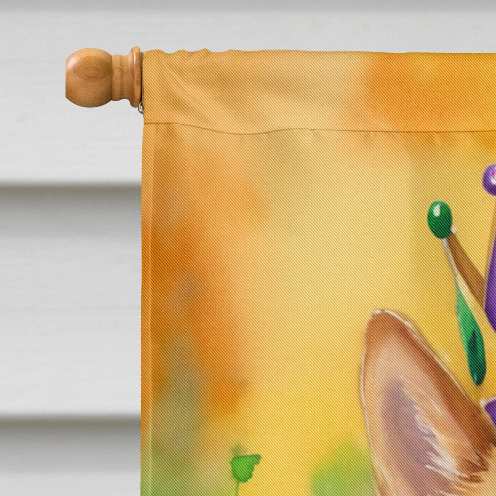 Finnish Spitz King of Mardi Gras House Flag