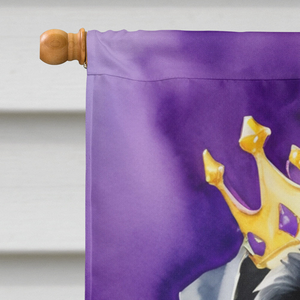 Giant Schnauzer King of Mardi Gras House Flag