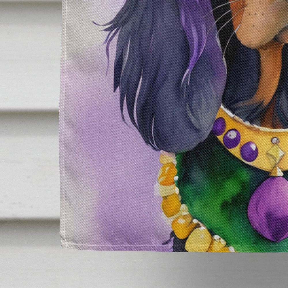 Gordon Setter King of Mardi Gras House Flag