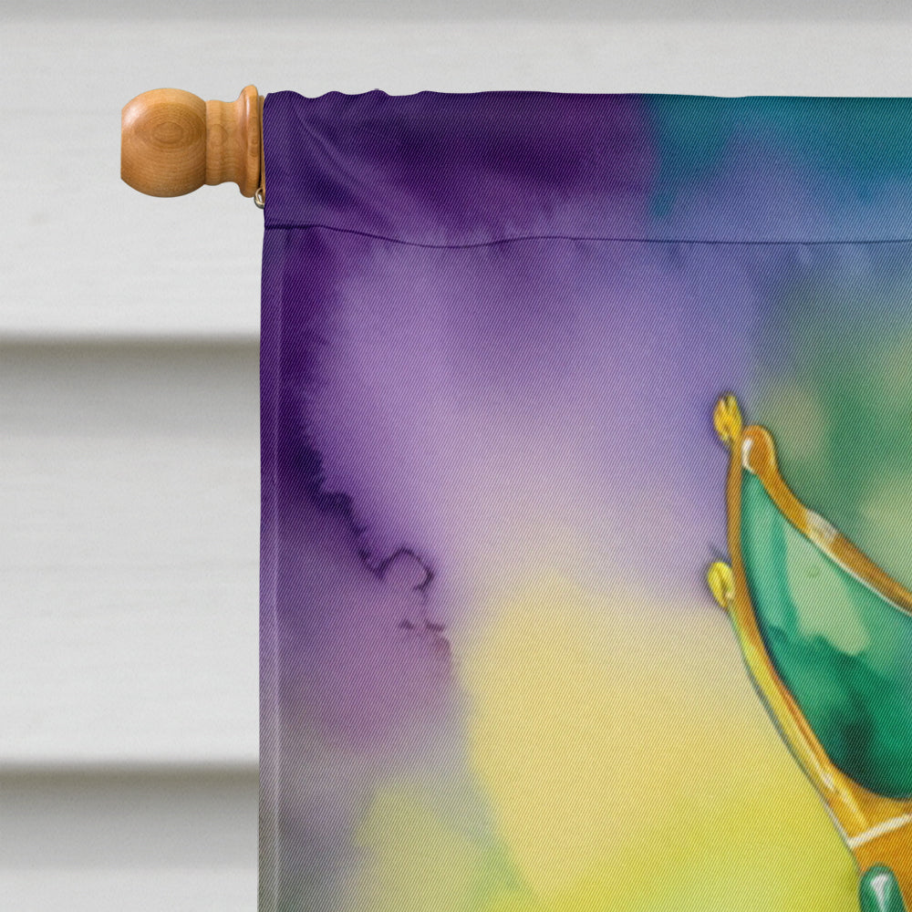 Kuvasz King of Mardi Gras House Flag