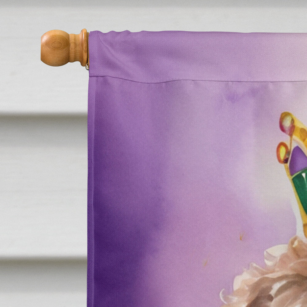 Labradoodle King of Mardi Gras House Flag