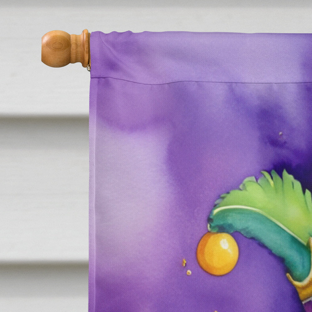 Labradoodle King of Mardi Gras House Flag