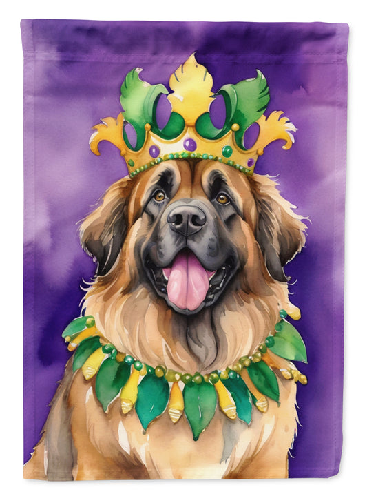 Buy this Leonberger King of Mardi Gras Garden Flag