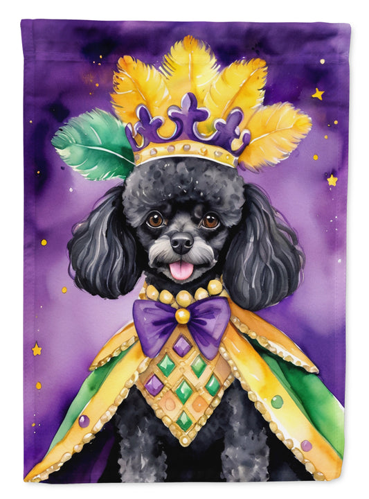 Buy this Black Poodle King of Mardi Gras House Flag