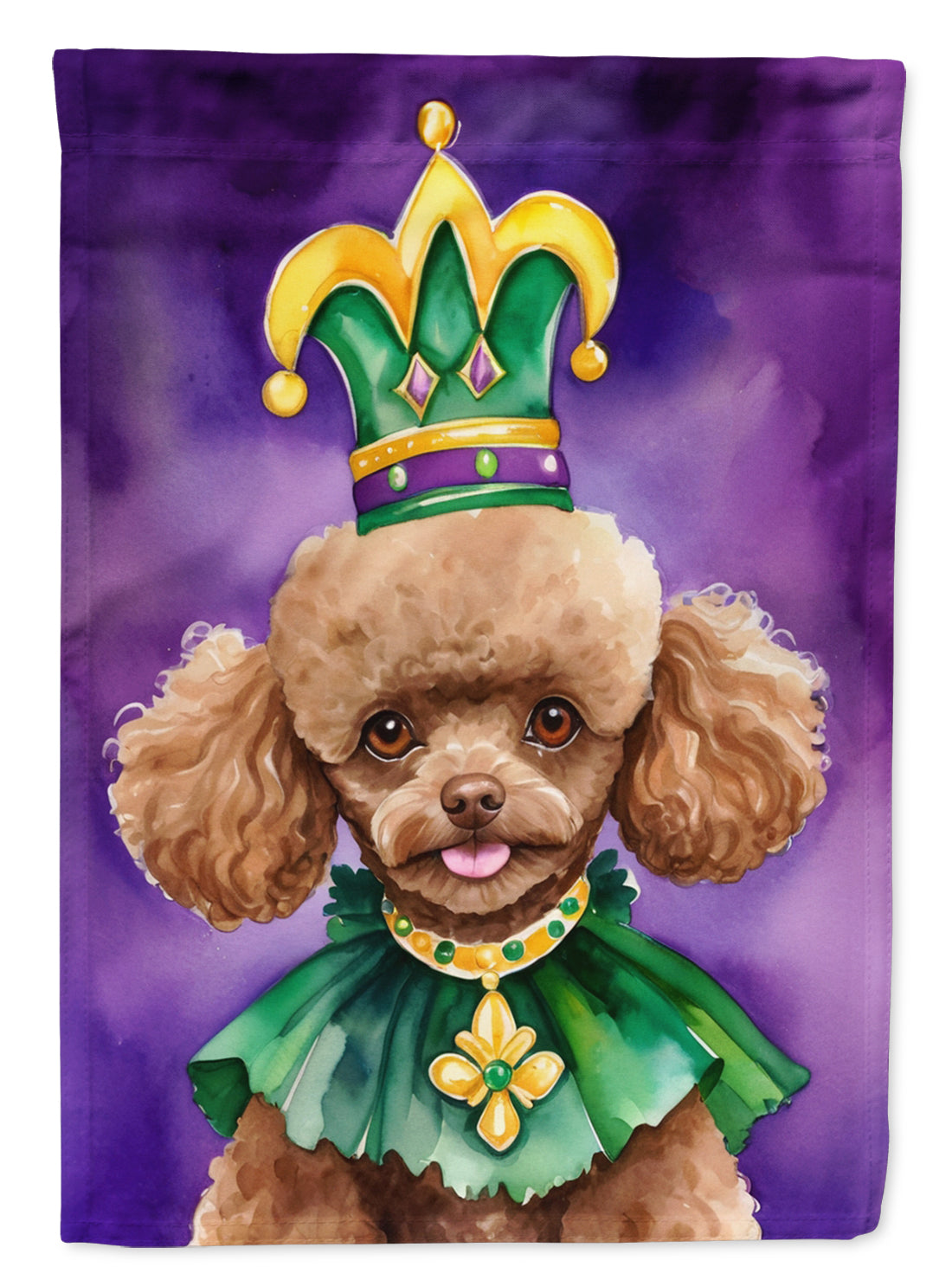 Buy this Poodle King of Mardi Gras House Flag