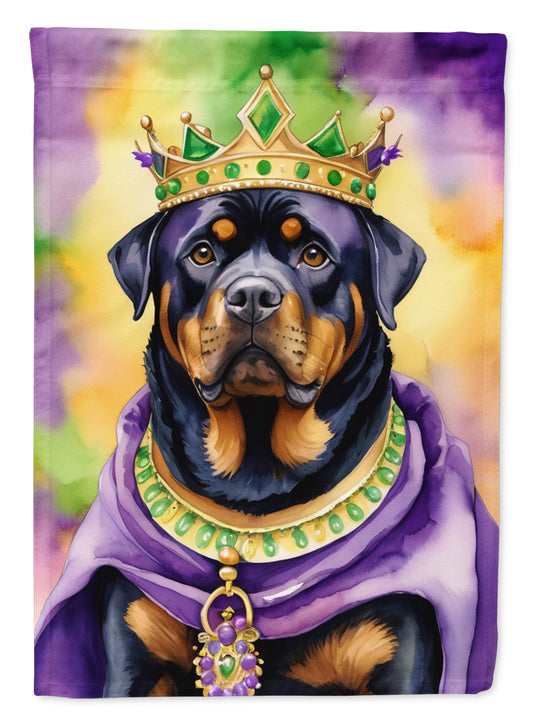 Buy this Rottweiler King of Mardi Gras House Flag