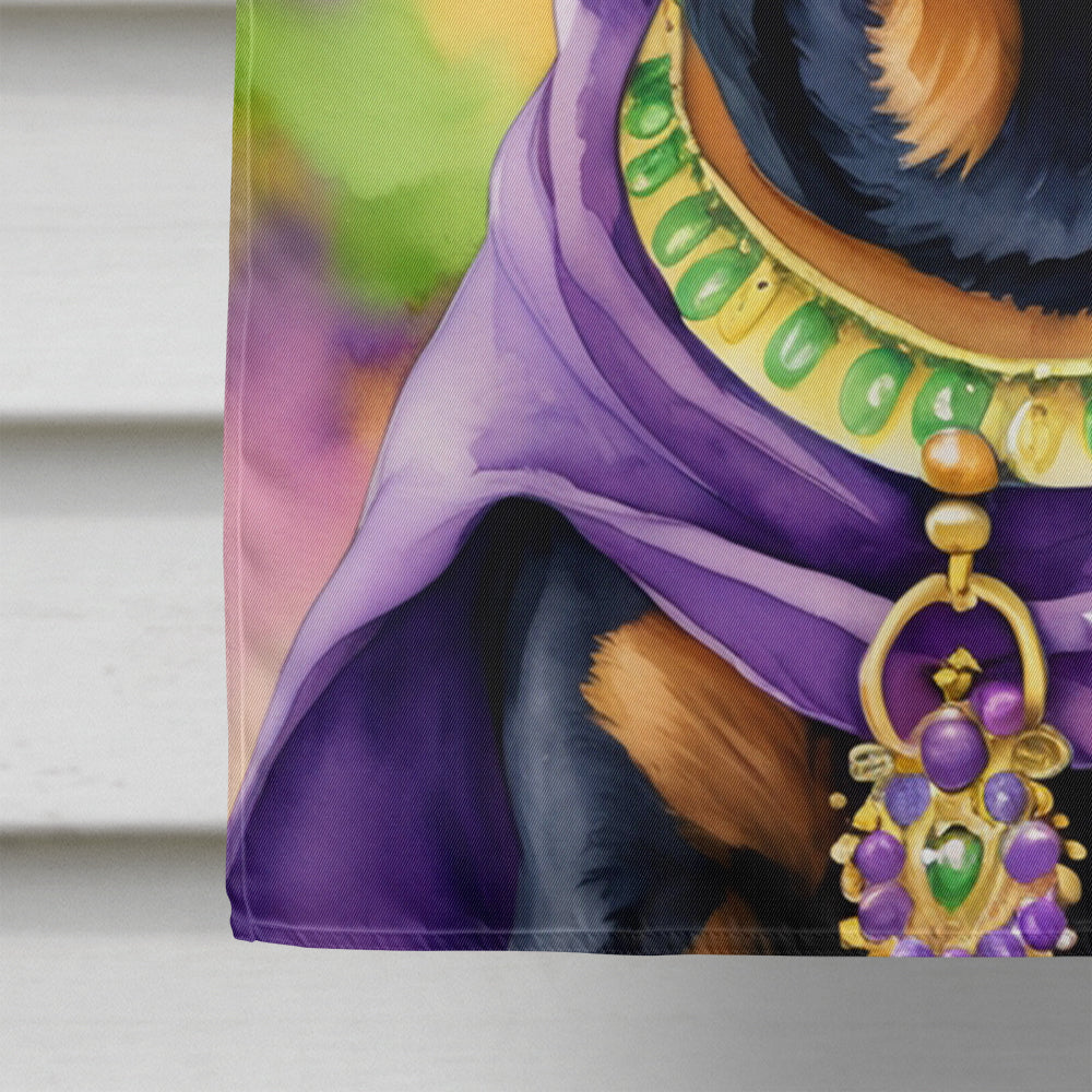 Rottweiler King of Mardi Gras House Flag