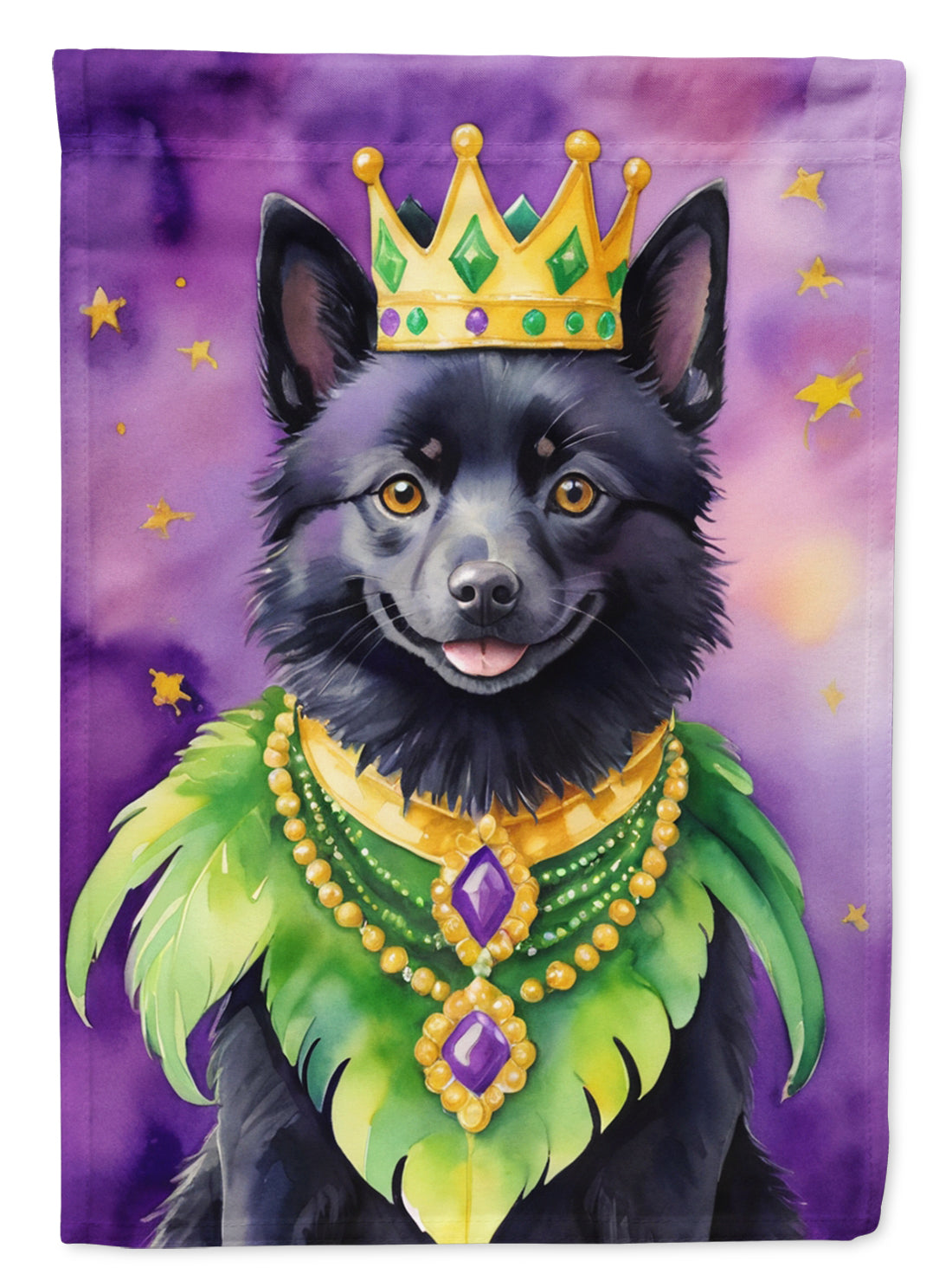 Buy this Schipperke King of Mardi Gras House Flag