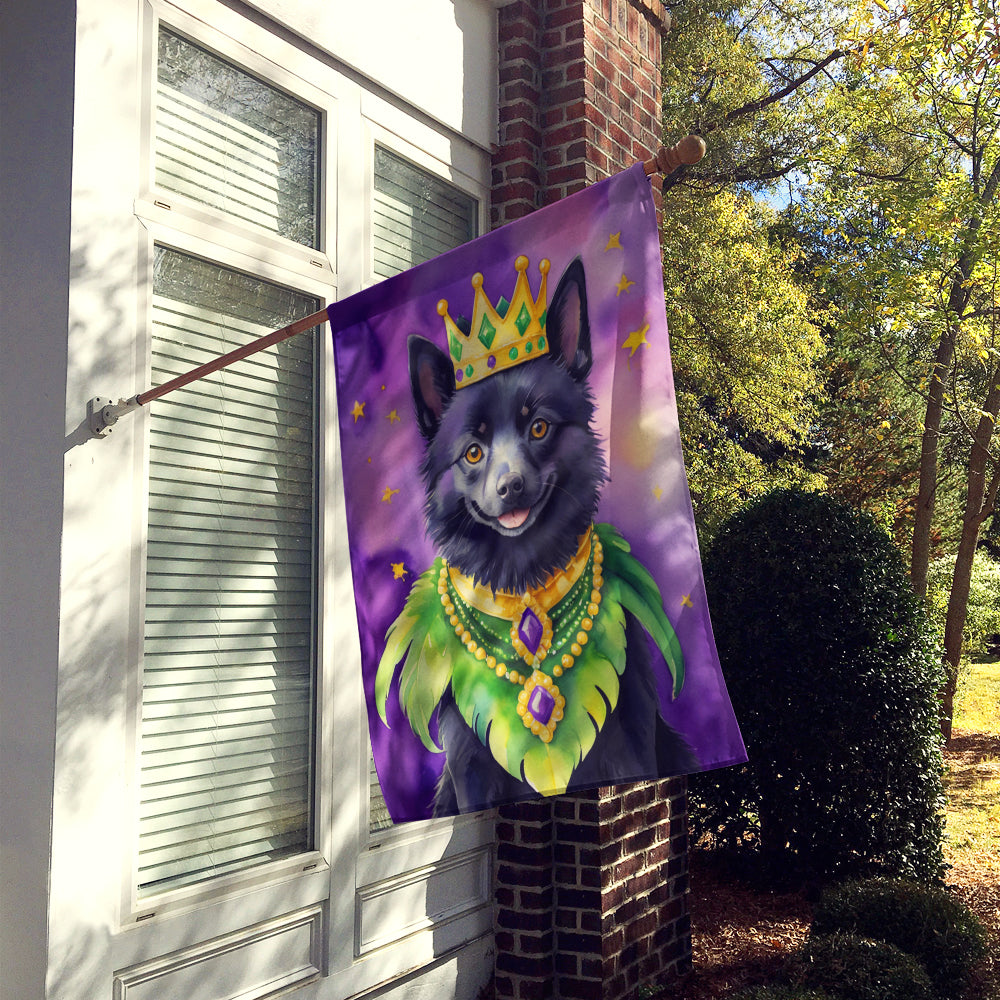 Schipperke King of Mardi Gras House Flag