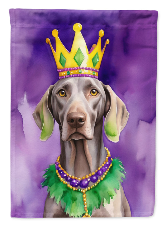 Buy this Weimaraner King of Mardi Gras Garden Flag