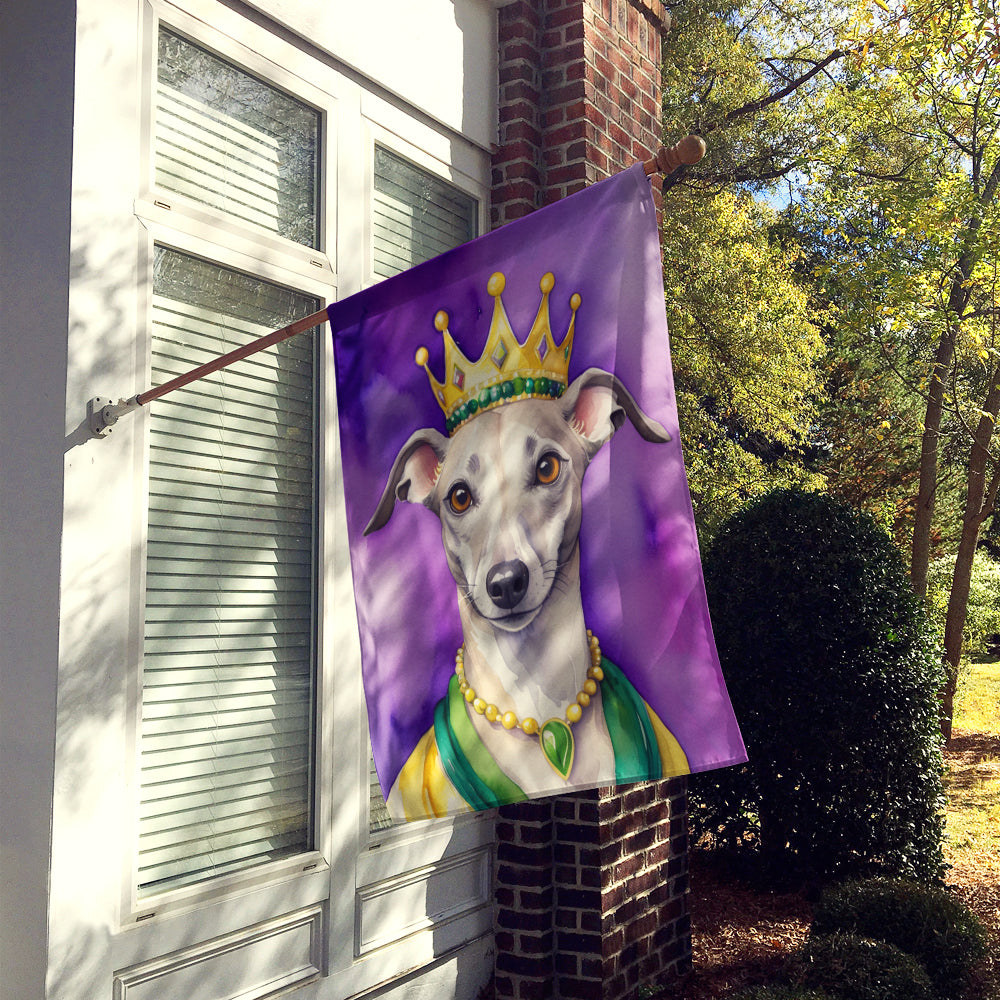 Whippet King of Mardi Gras House Flag