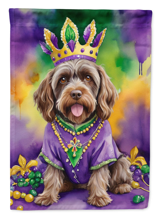 Buy this Wirehaired Pointing Griffon King of Mardi Gras House Flag