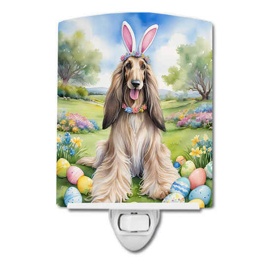 Buy this Afghan Hound Easter Egg Hunt Ceramic Night Light