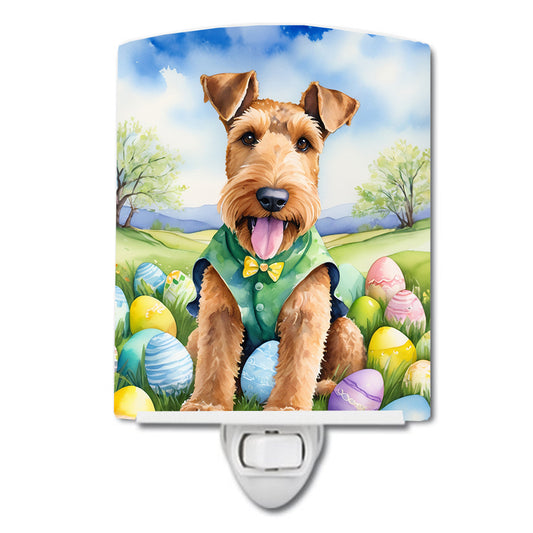 Buy this Airedale Terrier Easter Egg Hunt Ceramic Night Light