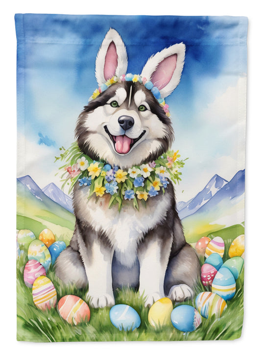 Buy this Alaskan Malamute Easter Egg Hunt House Flag