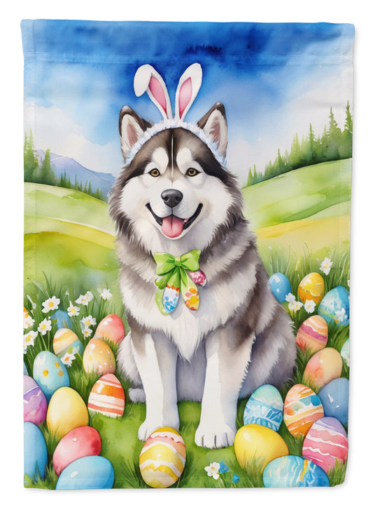 Buy this Alaskan Malamute Easter Egg Hunt Garden Flag