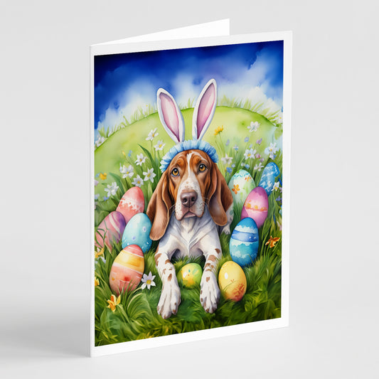 Buy this American English Coonhound Easter Egg Hunt Greeting Cards Pack of 8