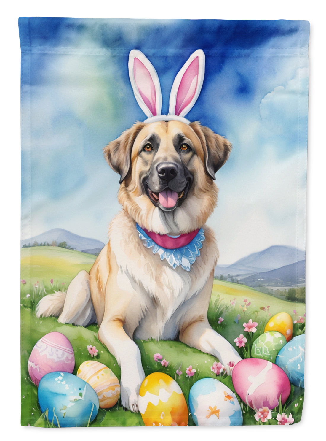 Buy this Anatolian Shepherd Dog Easter Egg Hunt House Flag