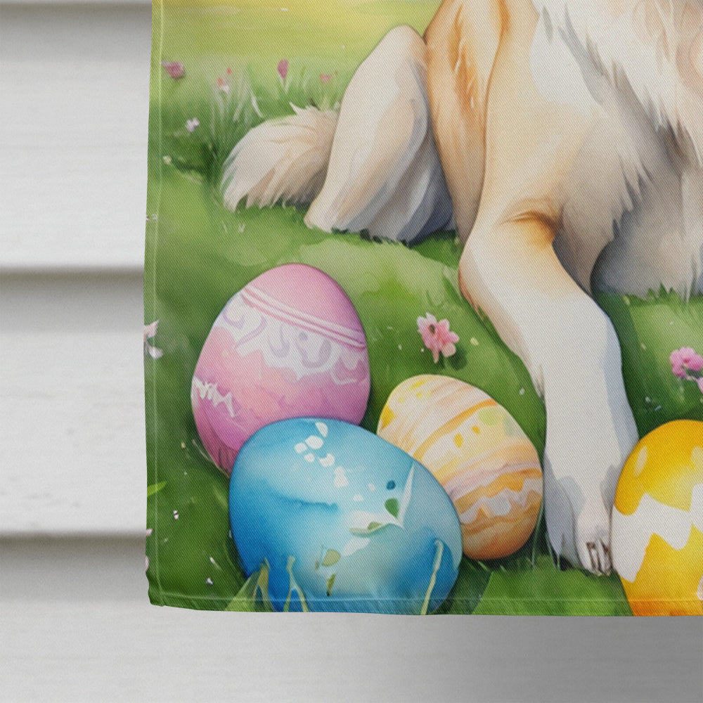 Anatolian Shepherd Dog Easter Egg Hunt House Flag