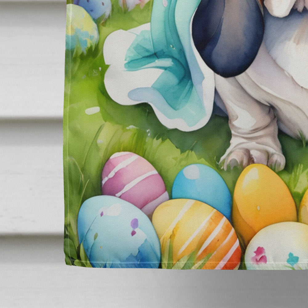 Basset Hound Easter Egg Hunt House Flag