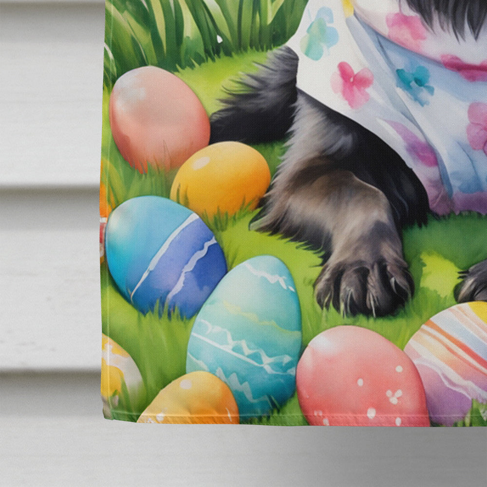 Belgian Sheepdog Easter Egg Hunt House Flag