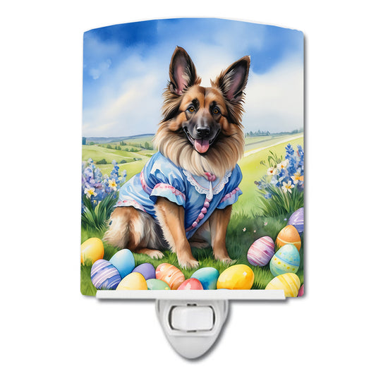 Buy this Belgian Tervuren Easter Egg Hunt Ceramic Night Light