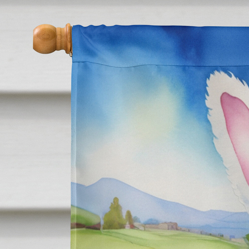 Bergamasco Sheepdog Easter Egg Hunt House Flag